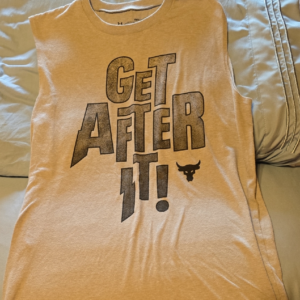 Under Armour Tan Tank Top - Get After It!